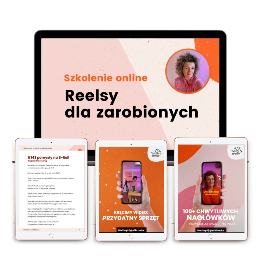 Szkolenie Instagram Reels Szklenie z kręcenia Rolek Rolki na Instagramie