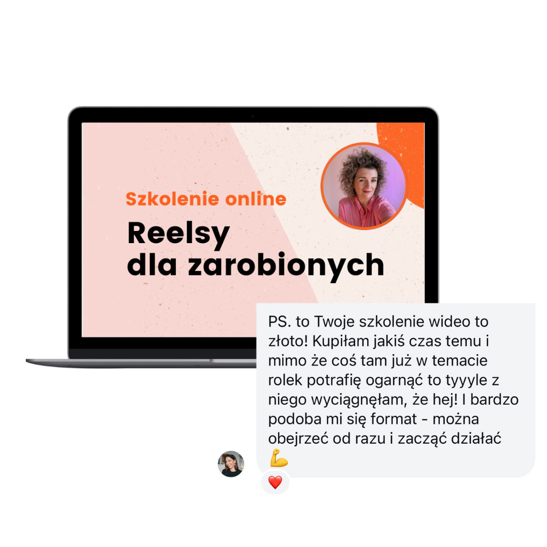 Szkolenie Instagram Reels Szklenie z kręcenia Rolek Rolki na Instagramie