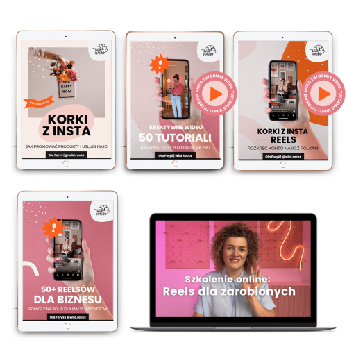 Pakiet binzes+kreatywne+reels+50+reelsów+szkolenie